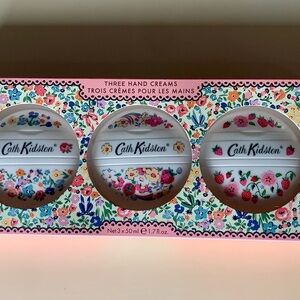 New in sealed box CATH KIDSTON  THREE HAND CREAM SET.